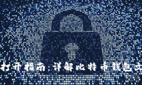 比特币钱包数据打开指南:详解比特币钱包文件及其使用方法