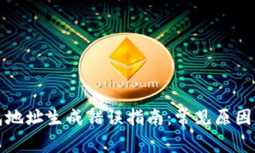 比特币钱包地址生成错误指南：常见原因及解决方案