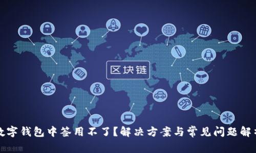数字钱包中签用不了?解决方案与常见问题解析