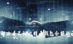 如何解决看不到比特币钱包余额的问题？